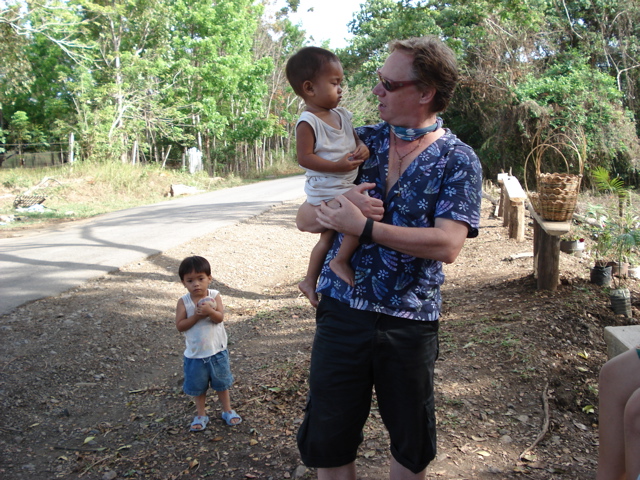 Blogger Robert with Kristine Joy and Jhonas in background