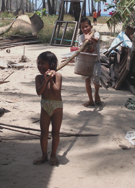 Want a shower? Carry the water