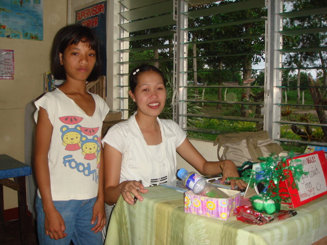 Crysle and teacher Ruby Jane
