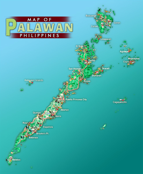 Map of Palawan