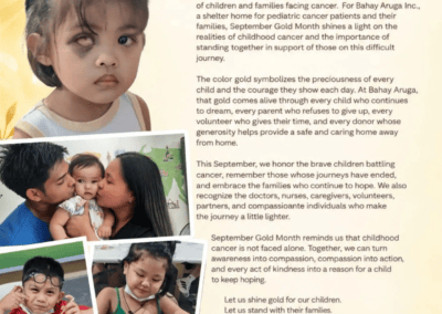 Nourishing Hope: How Bahay Aruga Supports Children Fighting Cancer